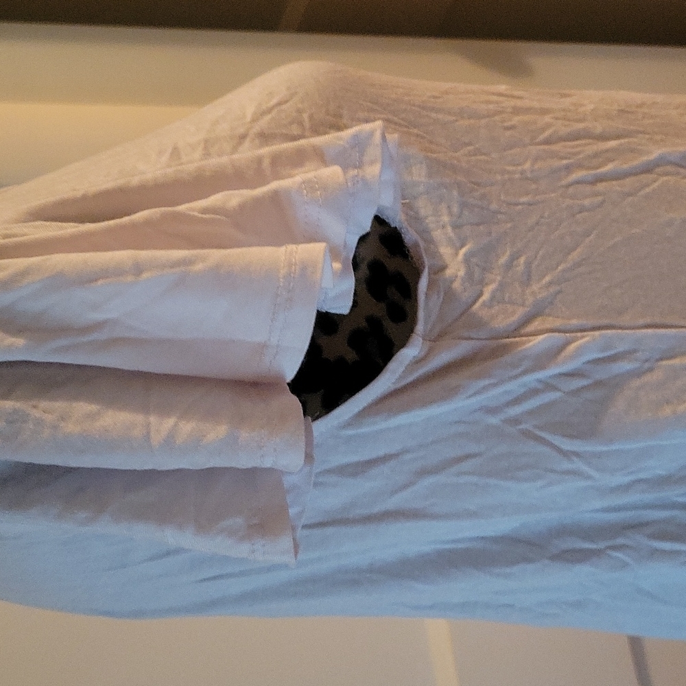 Basic Flutter Top White Tee - Picture 2 of 3